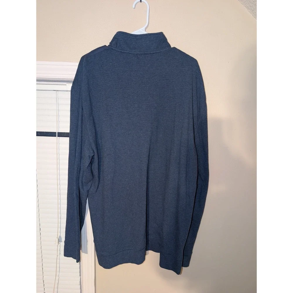 Calvin Klein Jeans Jacket XXL Men's NWT Heather Navy Long Sleeve Quarter Zip